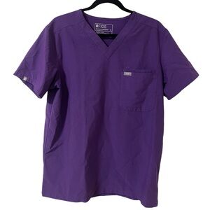 Figs Men’s Technical Collection Purple Scrub Top and Bottom Pant Set Medium